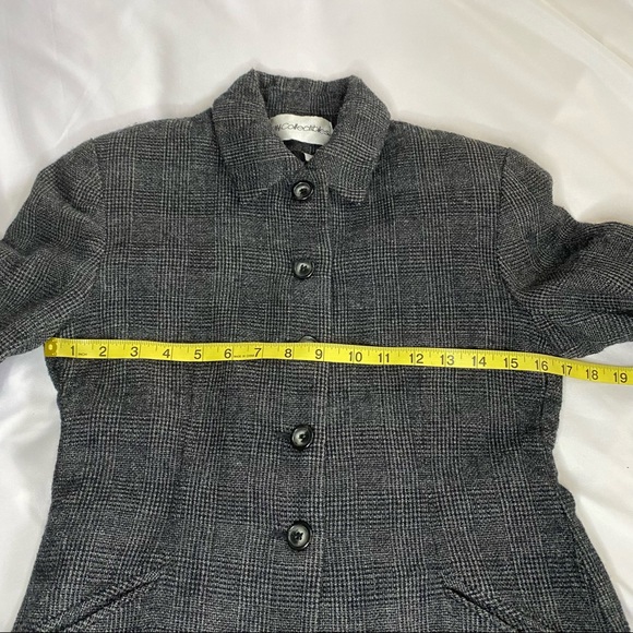 Vintage JH Collectibles Plaid Checked Button Jacket Blazer 4 - Picture 9 of 10